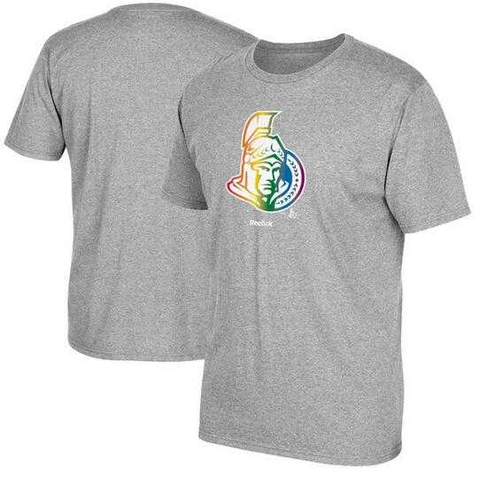 Men's Ottawa Senators Gray Reebok Rainbow Pride Short Sleeve T-Shirt FengYun,We sell and wholesale Men's Ottawa Senators Gray Reebok Rainbow Pride Short Sleeve T-Shirt FengYun on line form chian!
